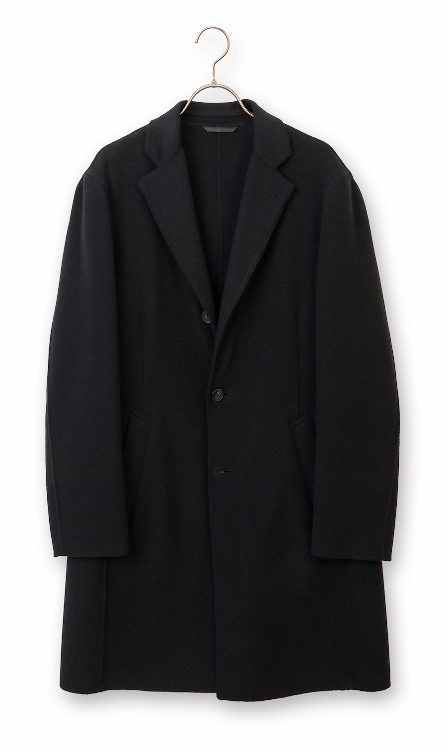 バルンケットコート【カシミヤ混】【ダブルフェイス】 ブラック S