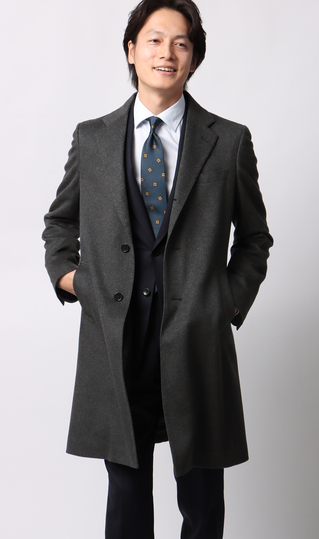 カシミヤチェスターコート【LUIGI COLOMBO】
