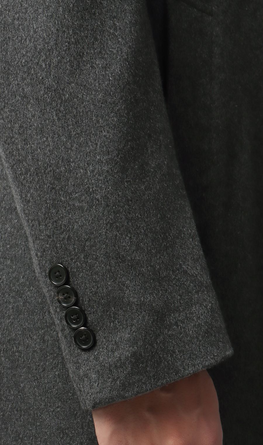 カシミヤチェスターコート【LUIGI COLOMBO】 チャコール S