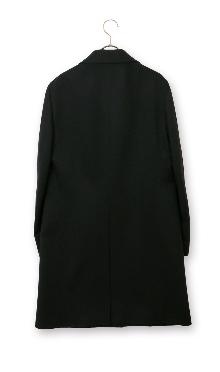 カシミヤチェスターコート【LUIGI COLOMBO】 ブラック S