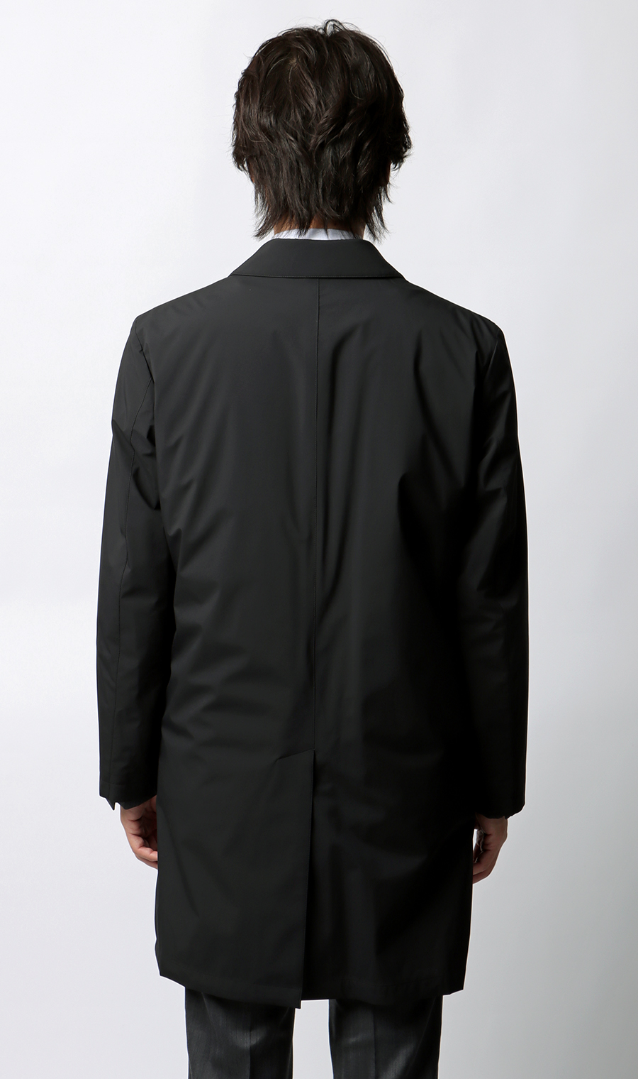 ダウンライナー付きチェスターコート【軽量】 ブラック S