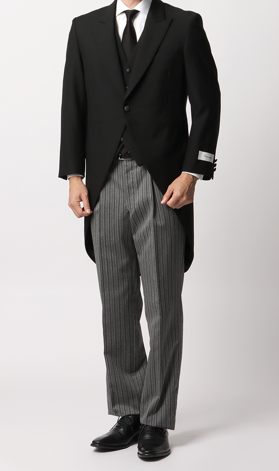 モーニングコート ブラック 体型:AB体(がっちり型),号数（身長）:3号(160cm)