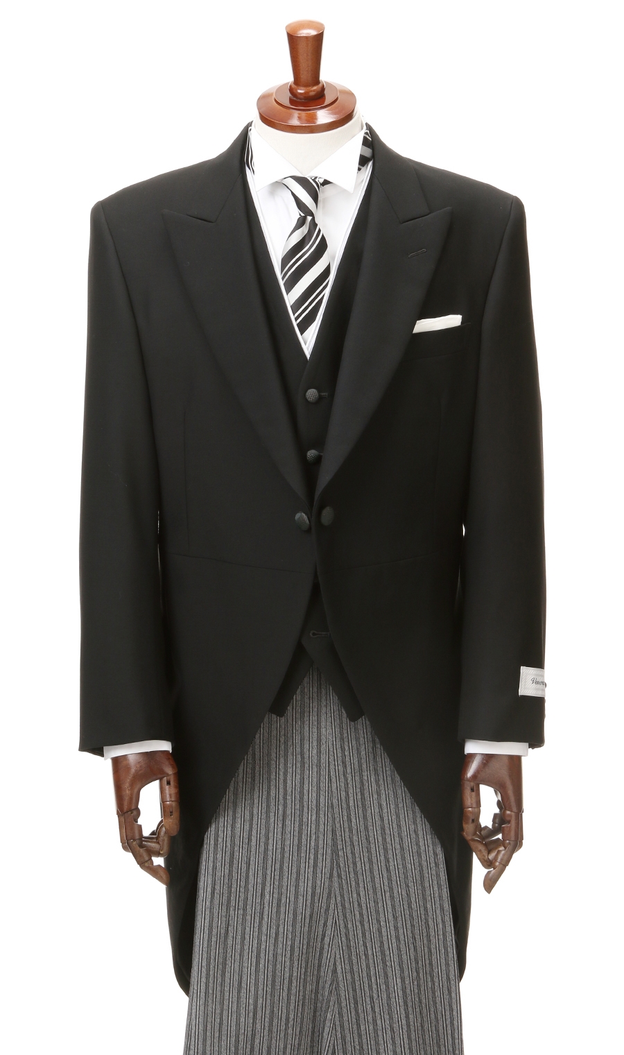 モーニングコート ブラック 体型:AB体(がっちり型),号数（身長）:3号(160cm)