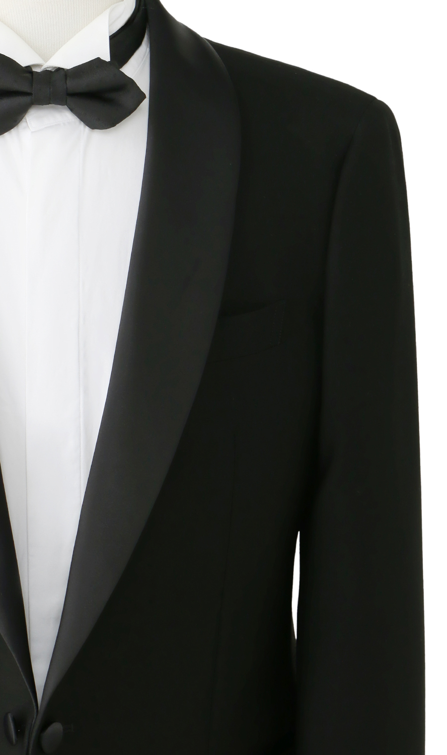 ショールカラータキシード【YA/A/AB体】 ブラック 体型:A体(標準型),号数（身長）:5号(170cm)