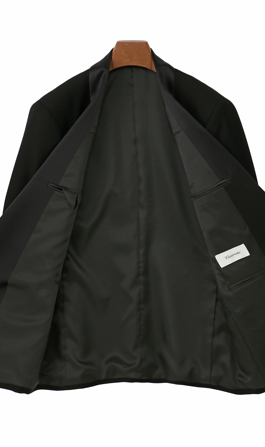 ショールカラータキシード【A/AB/BE体】 ブラック 体型:AB体(がっちり型),号数（身長）:5号(170cm)