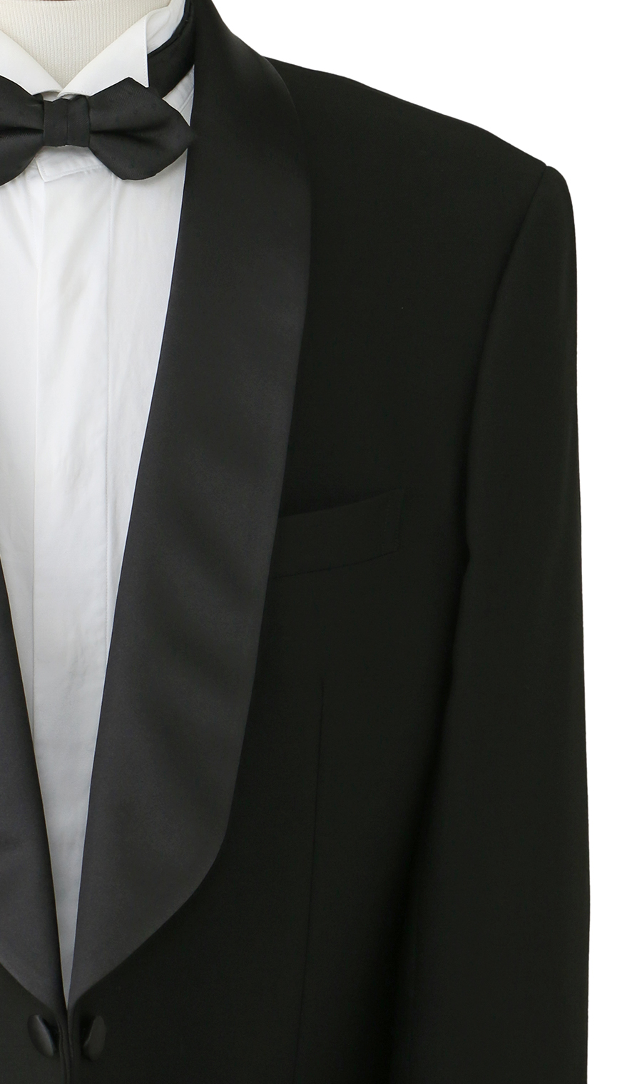 ショールカラータキシード【A/AB/BE体】 ブラック 体型:AB体(がっちり型),号数（身長）:5号(170cm)