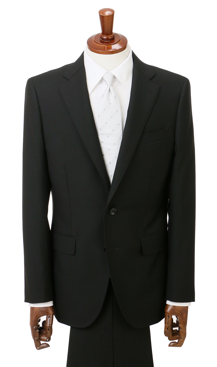 シングルスタイリッシュフォーマル【YA/A/AB/BE体】【濃染加工】 ブラック 体型:YA体(スリム型),号数（身長）:3号(160cm)