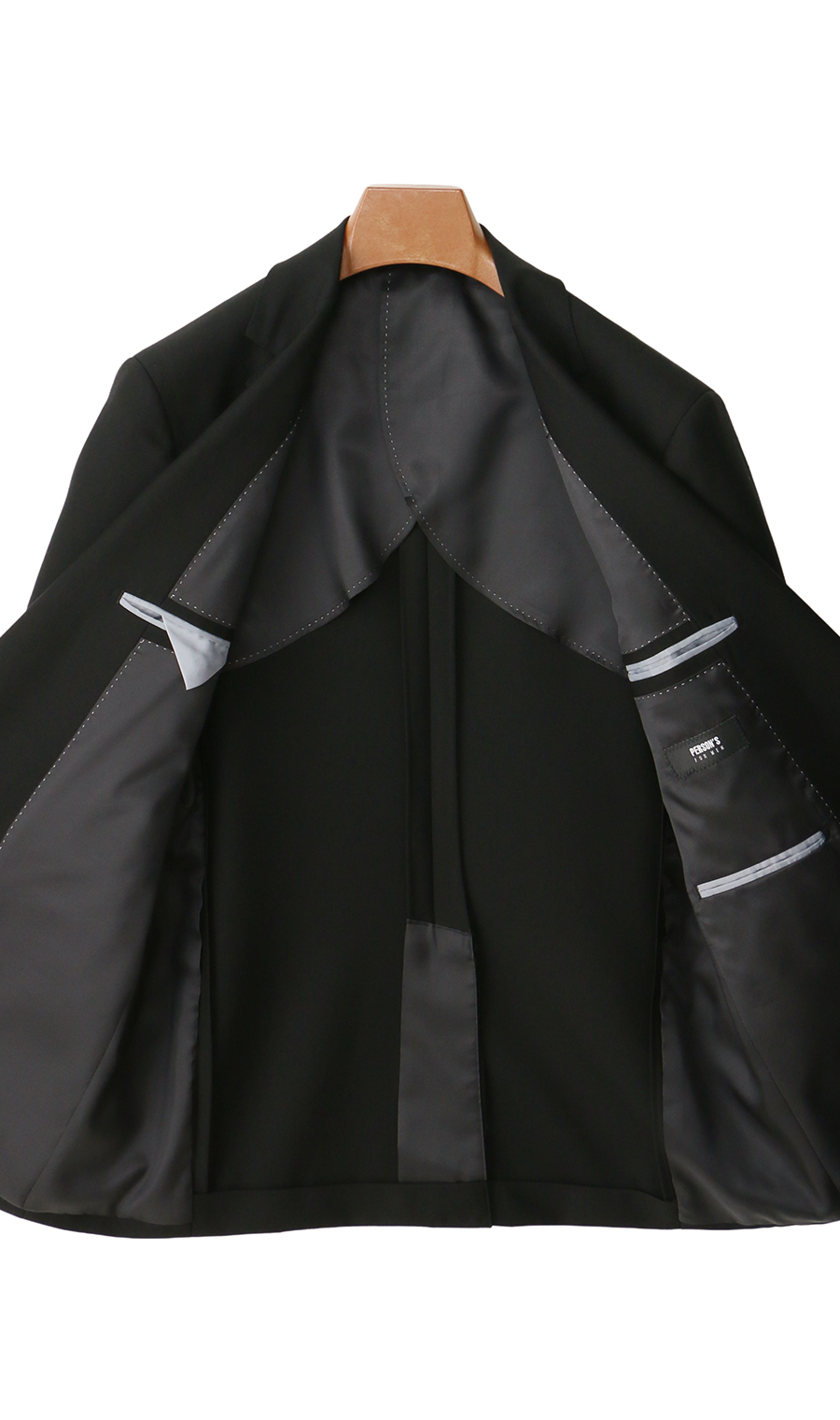 シングルスタイリッシュフォーマル【YA/A/AB/BE体】【濃染加工】 ブラック 体型:A体(標準型),号数（身長）:5号(170cm)