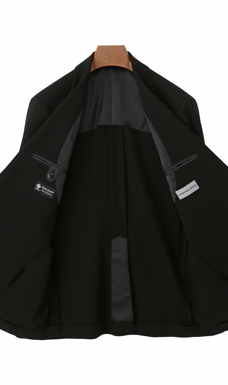 シングルスタイリッシュフォーマル【A/AB/BE体】【BISHU BLACK】【超ストレッチ】【#すごフォーマル】 ブラック 体型:A体(標準型),号数(身長):4号(165cm)