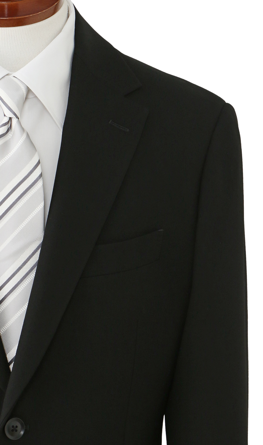 シングルスタイリッシュフォーマル【A/AB/BE体】【BISHU BLACK】【超ストレッチ】【#すごフォーマル】 ブラック 体型:A体(標準型),号数(身長):4号(165cm)