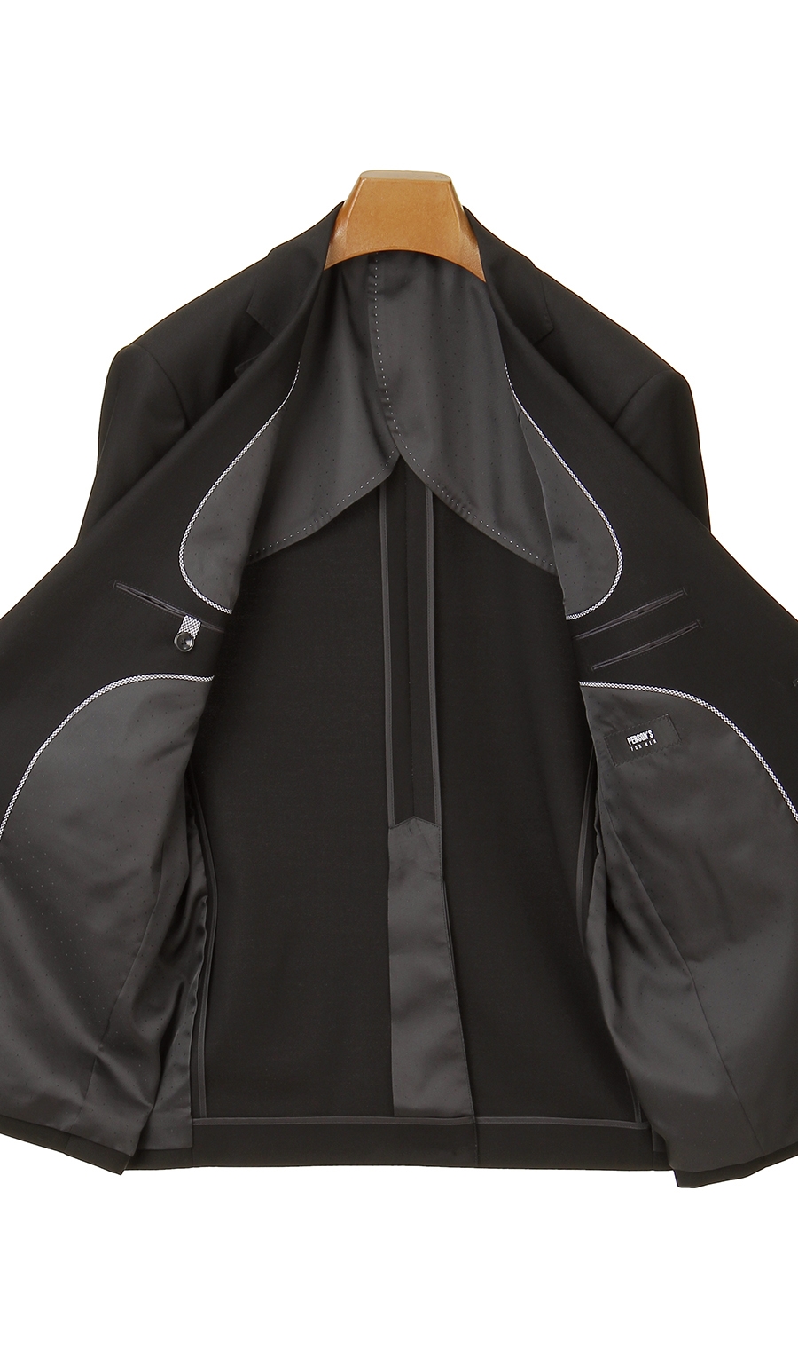 シングルスタイリッシュフォーマル【スリーピース】 ブラック 体型:AB体(がっちり型),号数（身長）:1号(150cm)