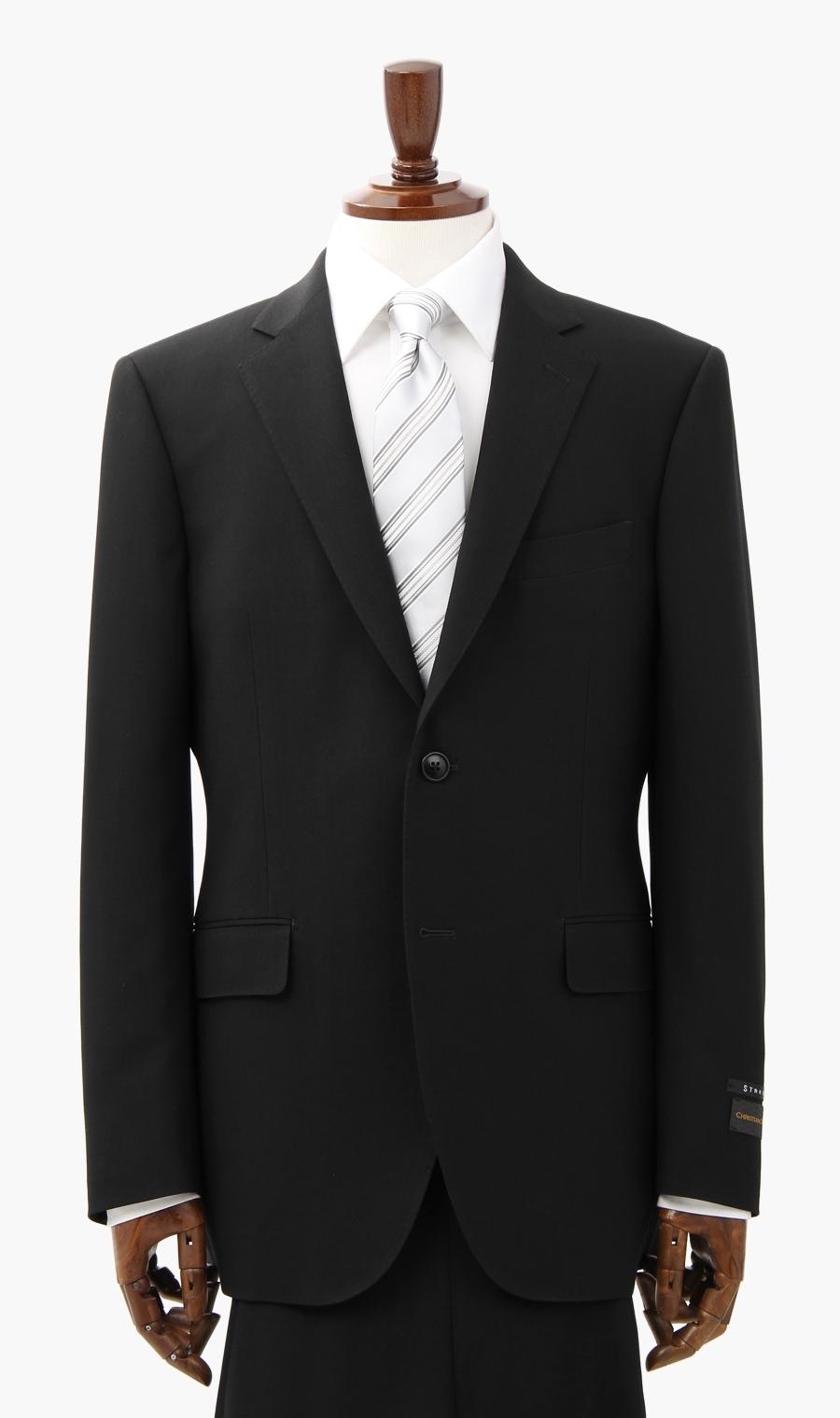 シングルスタンダードフォーマル《BE体》 ブラック 体型:BE体(ゆったり型),号数（身長）:8号(185cm)