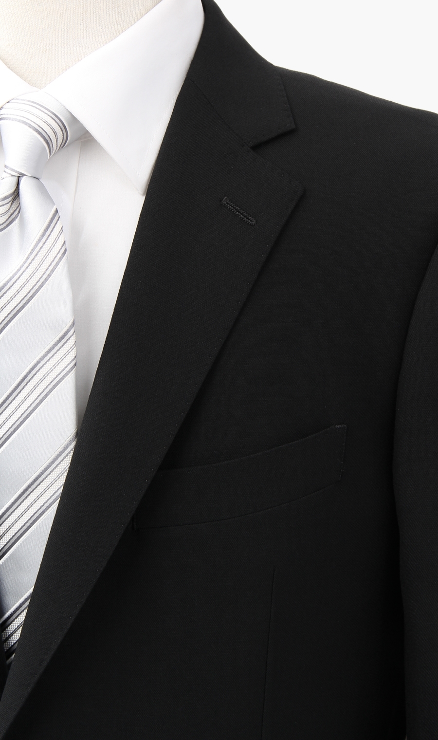 シングルスタンダードフォーマル《BE体》 ブラック 体型:BE体(ゆったり型),号数（身長）:8号(185cm)