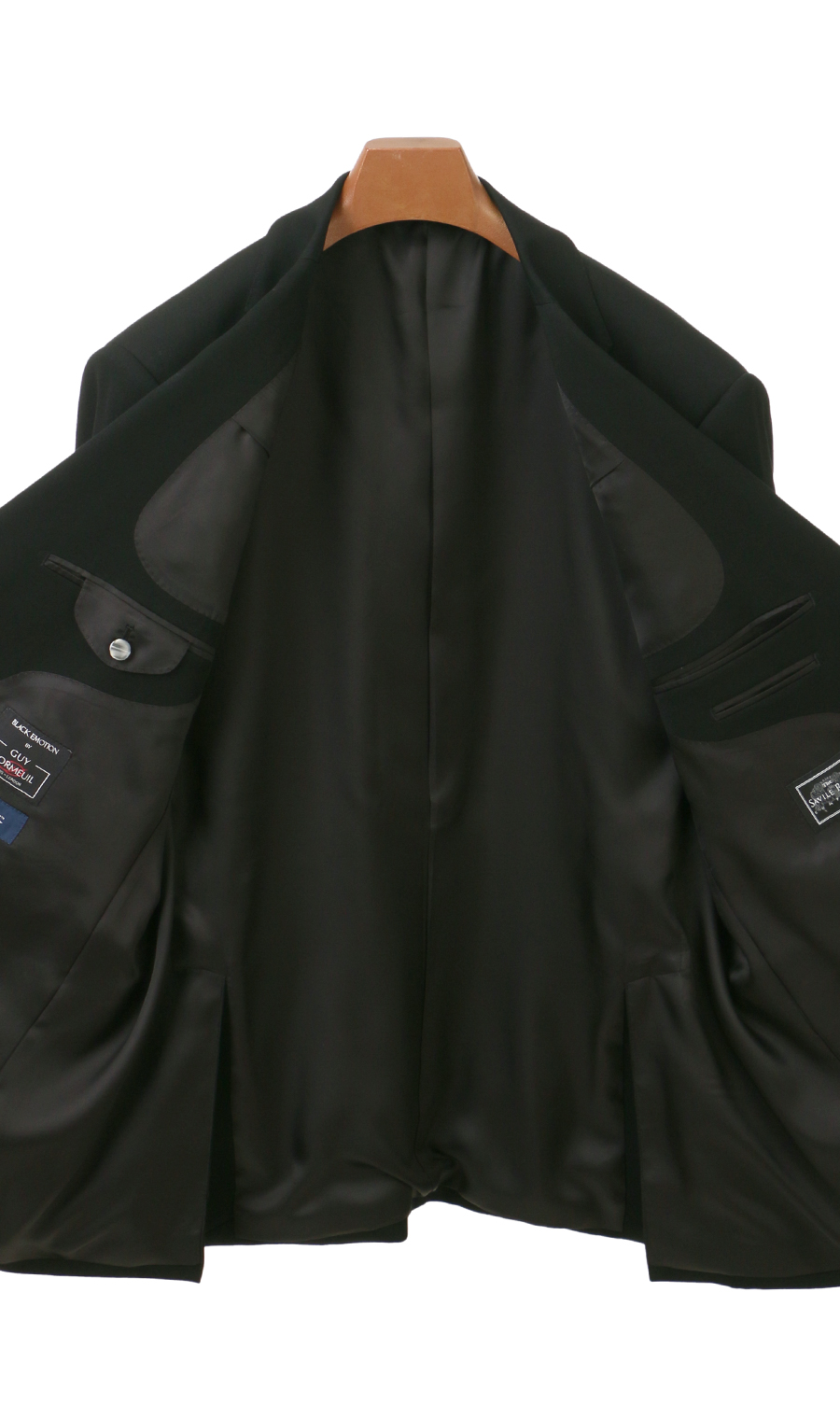 シングルスタンダードフォーマル【E体】【キング】【DORMEUIL】 ブラック 体型:E体(大きいサイズ),号数(身長):4号(165cm)