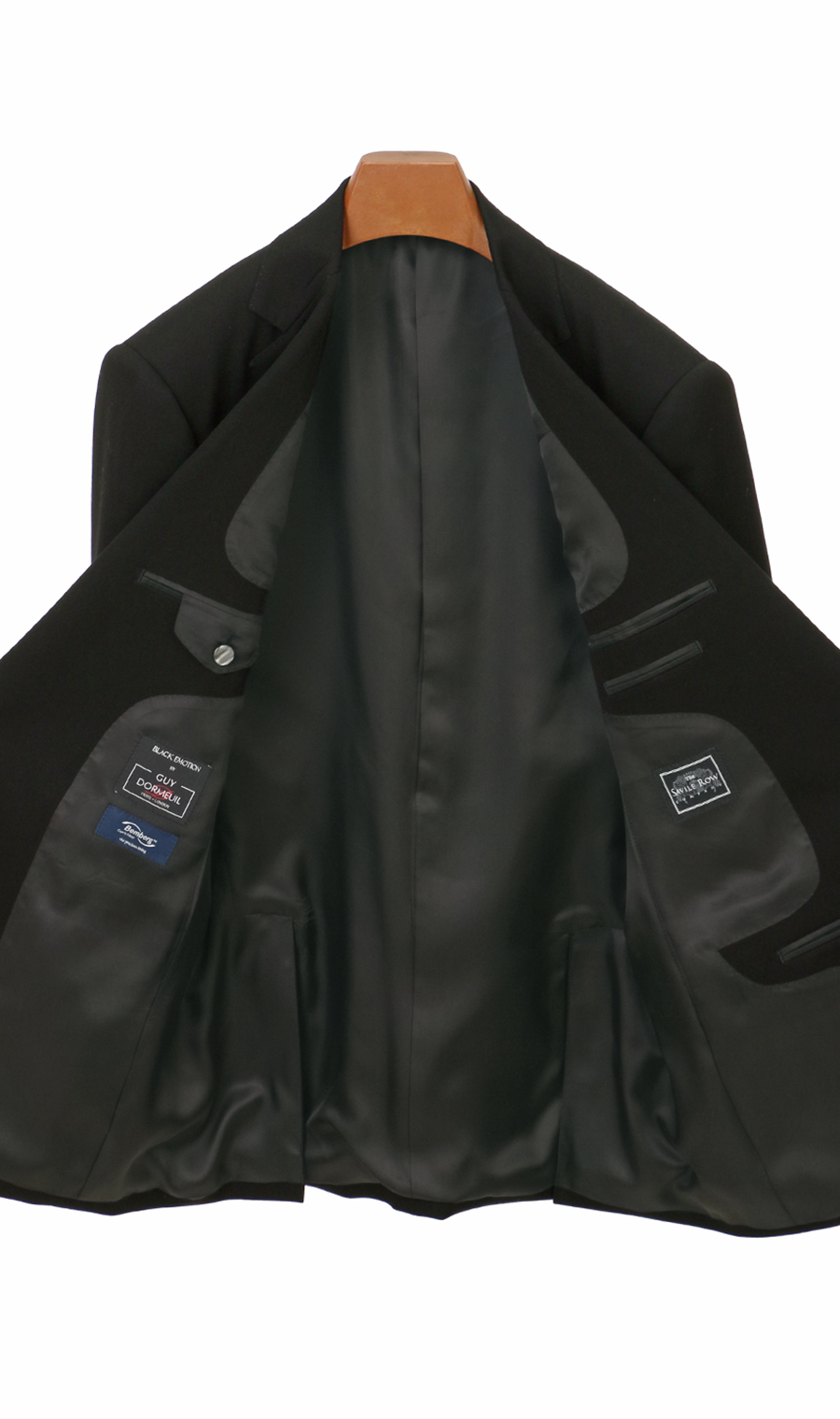 シングルスタンダードフォーマル【DORMEUIL】【A体】【AB体】【BE体】 ブラック 体型:AB体(がっちり型),号数(身長):7号(180cm)