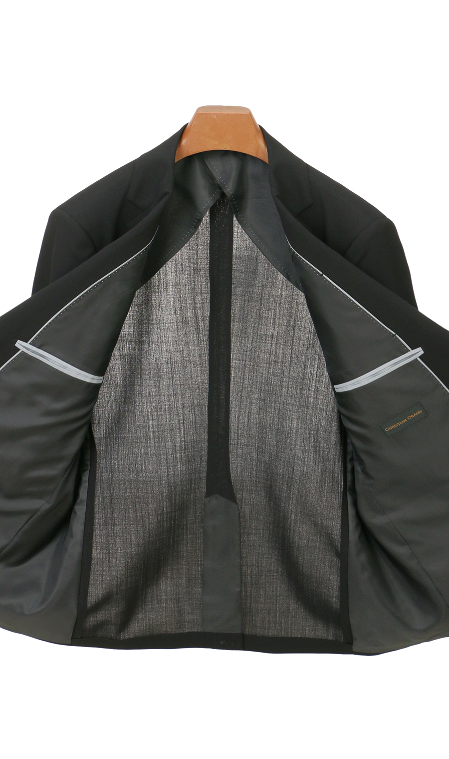 シングルスタンダードフォーマル【E体】【清涼】【Plastics Smart】 ブラック 体型:E体(大きいサイズ),号数(身長):5号(170cm)