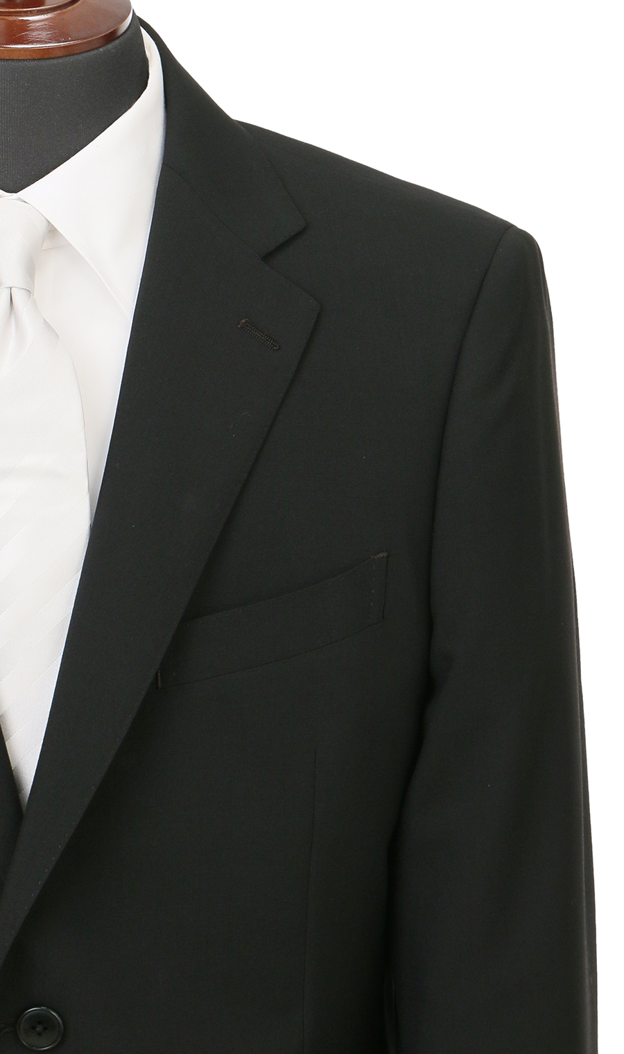 シングルスタンダードフォーマル【E体】【清涼】【Plastics Smart】 ブラック 体型:E体(大きいサイズ),号数(身長):5号(170cm)