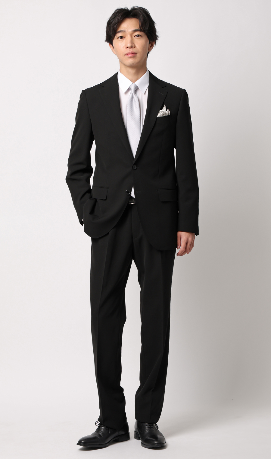 シングルスタンダードフォーマル【YA/A/AB/BE体】【Plastics Smart】 ブラック 体型:YA体(スリム型),号数（身長）:7号(180cm)