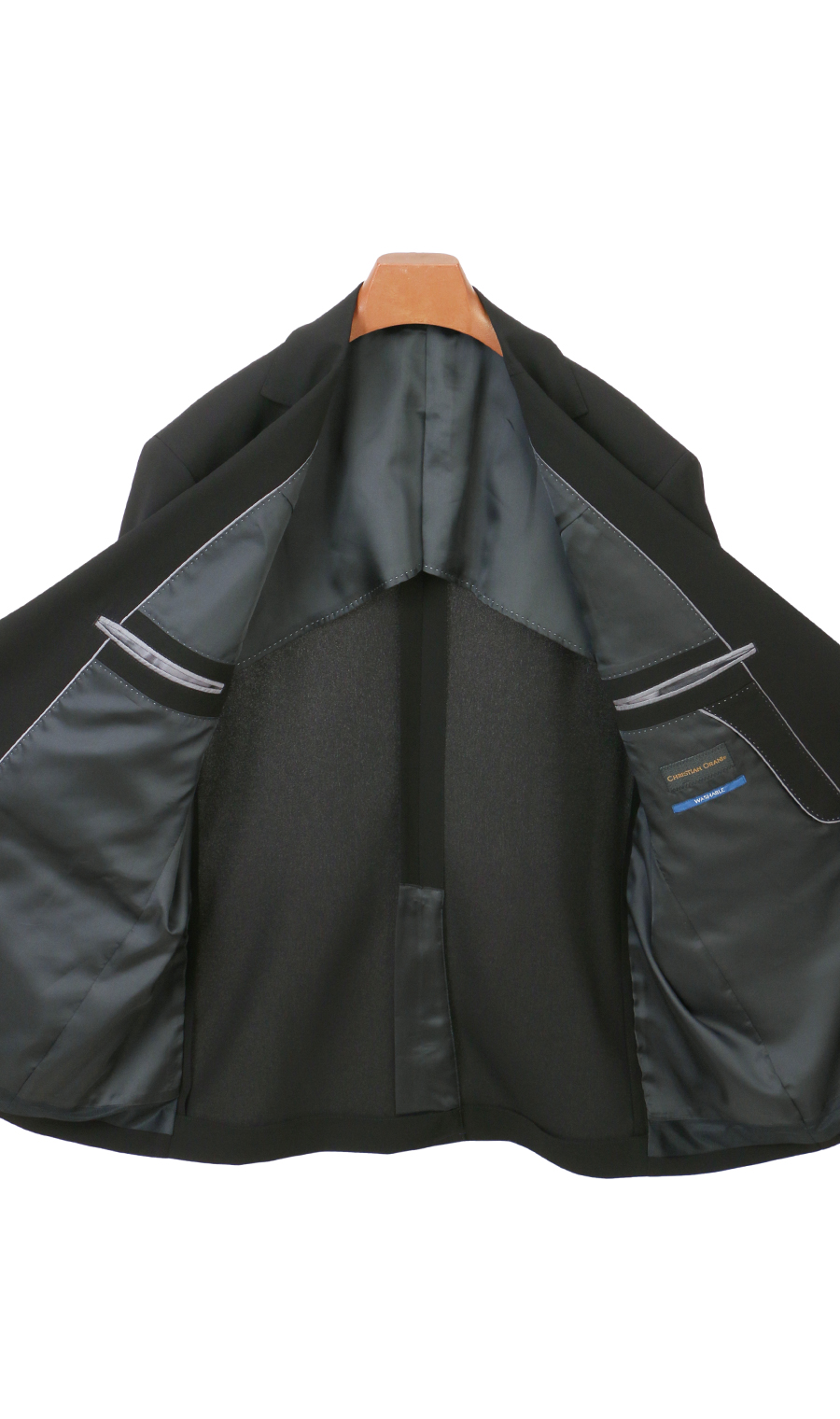 シングルスタンダードフォーマル【E/K体】【キング&トール】【Plastics Smart】 ブラック 体型:K体(大きいサイズ),号数（身長）:5号(170cm)