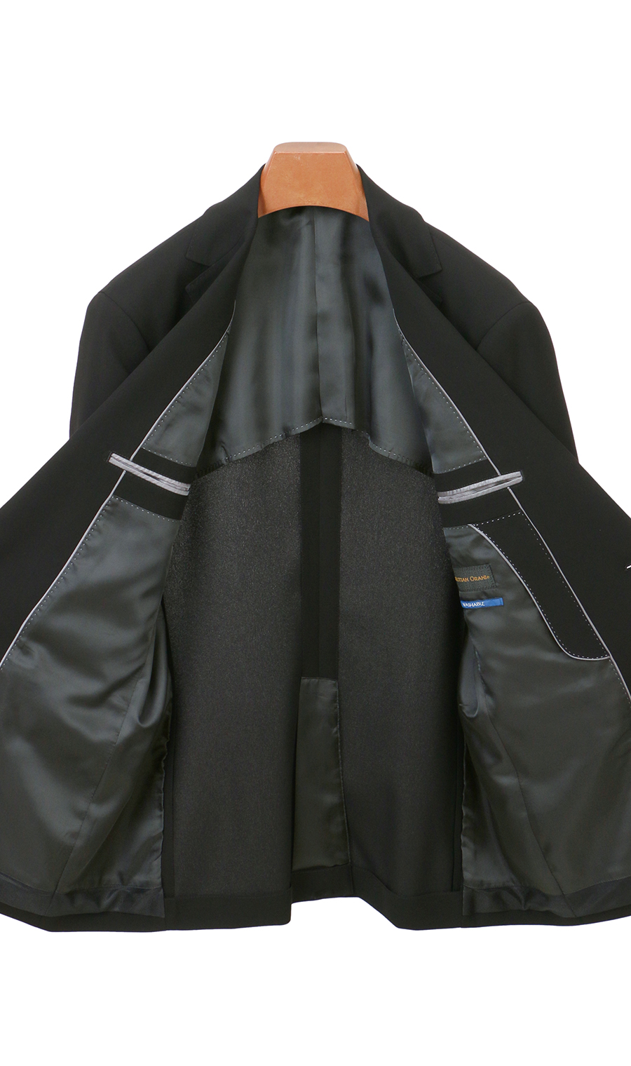 シングルスタンダードフォーマル【YA/A/AB/BE体】【Plastics Smart】 ブラック 体型:A体(標準型),号数(身長):4号(165cm)