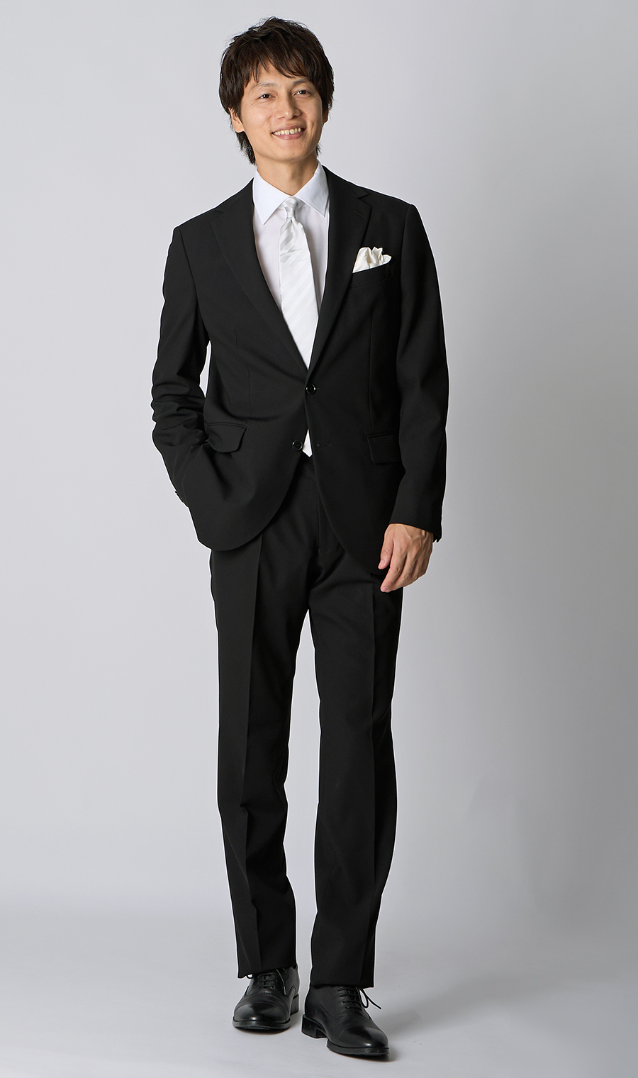 シングルスタンダードフォーマル【YA/A/AB/BE体】 ブラック 体型:YA体(スリム型),号数（身長）:3号(160cm)