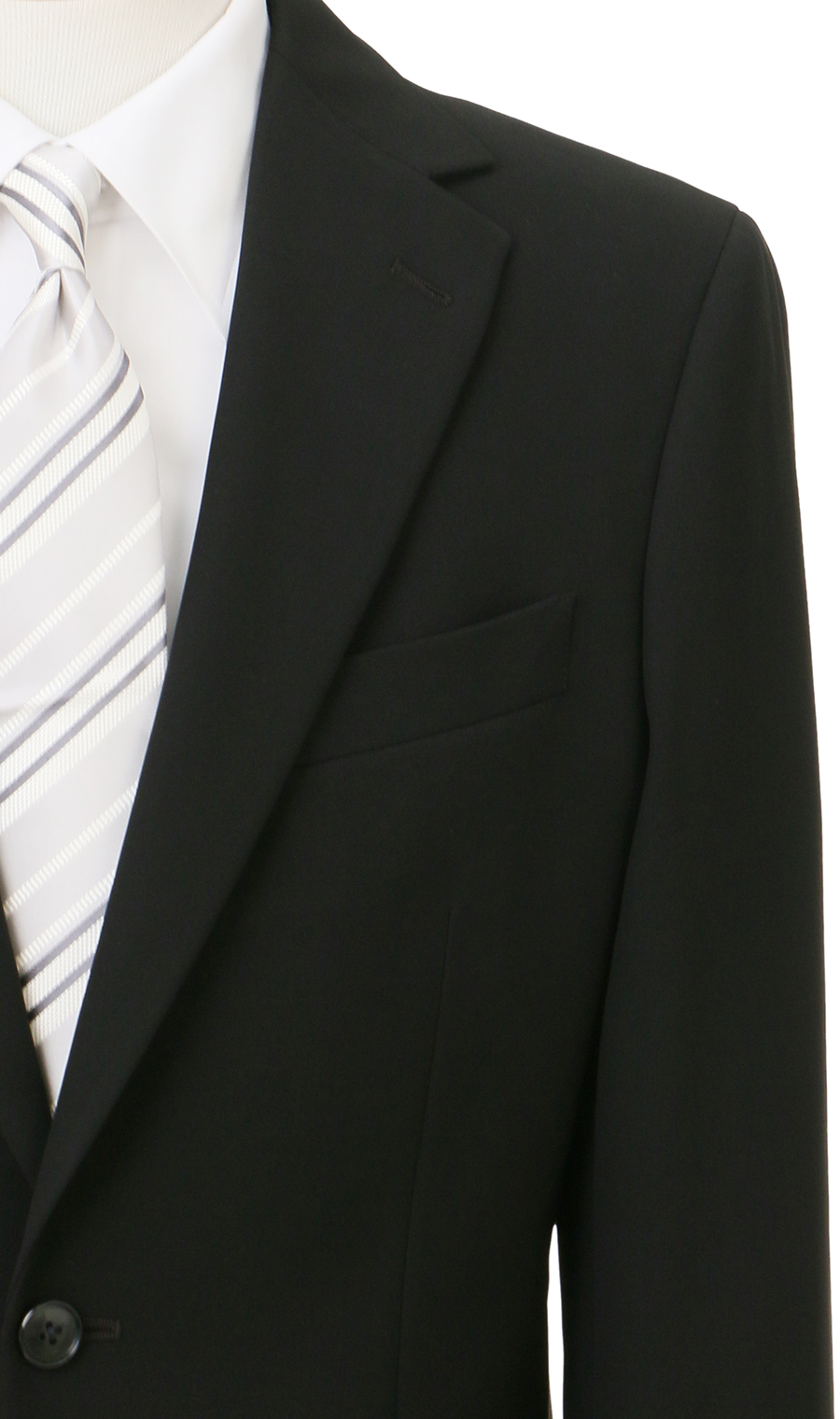 シングルスタンダードフォーマル【YA/A/AB/BE体】【Plastics Smart】 ブラック 体型:YA体(スリム型),号数（身長）:3号(160cm)