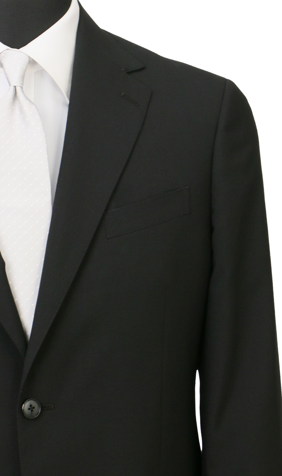 シングルスタンダードサマーフォーマル【E体】【清涼】【Plastics Smart】 ブラック 体型:E体(大きいサイズ),号数（身長）:4号(165cm)