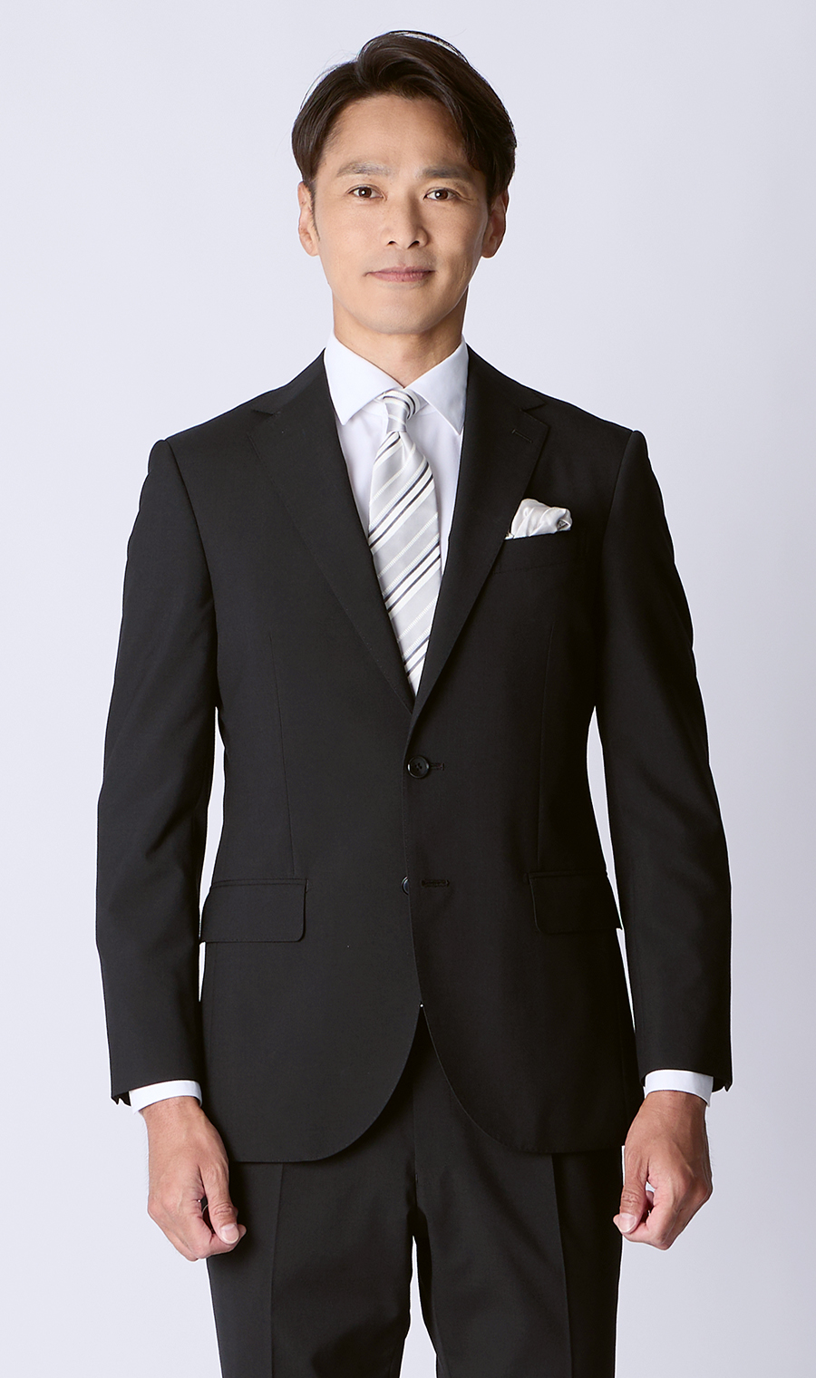 シングルスタンダードサマーフォーマル【YA/A/AB/BE】【清涼】【Plastics Smart】 ブラック 体型:A体(標準型),号数（身長）:3号(160cm)