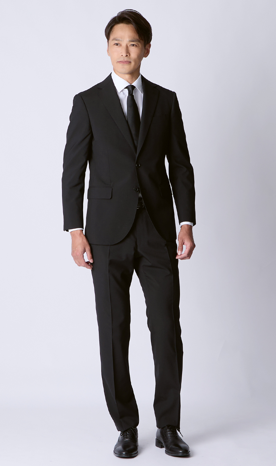 シングルスタンダードサマーフォーマル【YA/A/AB/BE】【清涼】【Plastics Smart】 ブラック 体型:A体(標準型),号数（身長）:3号(160cm)