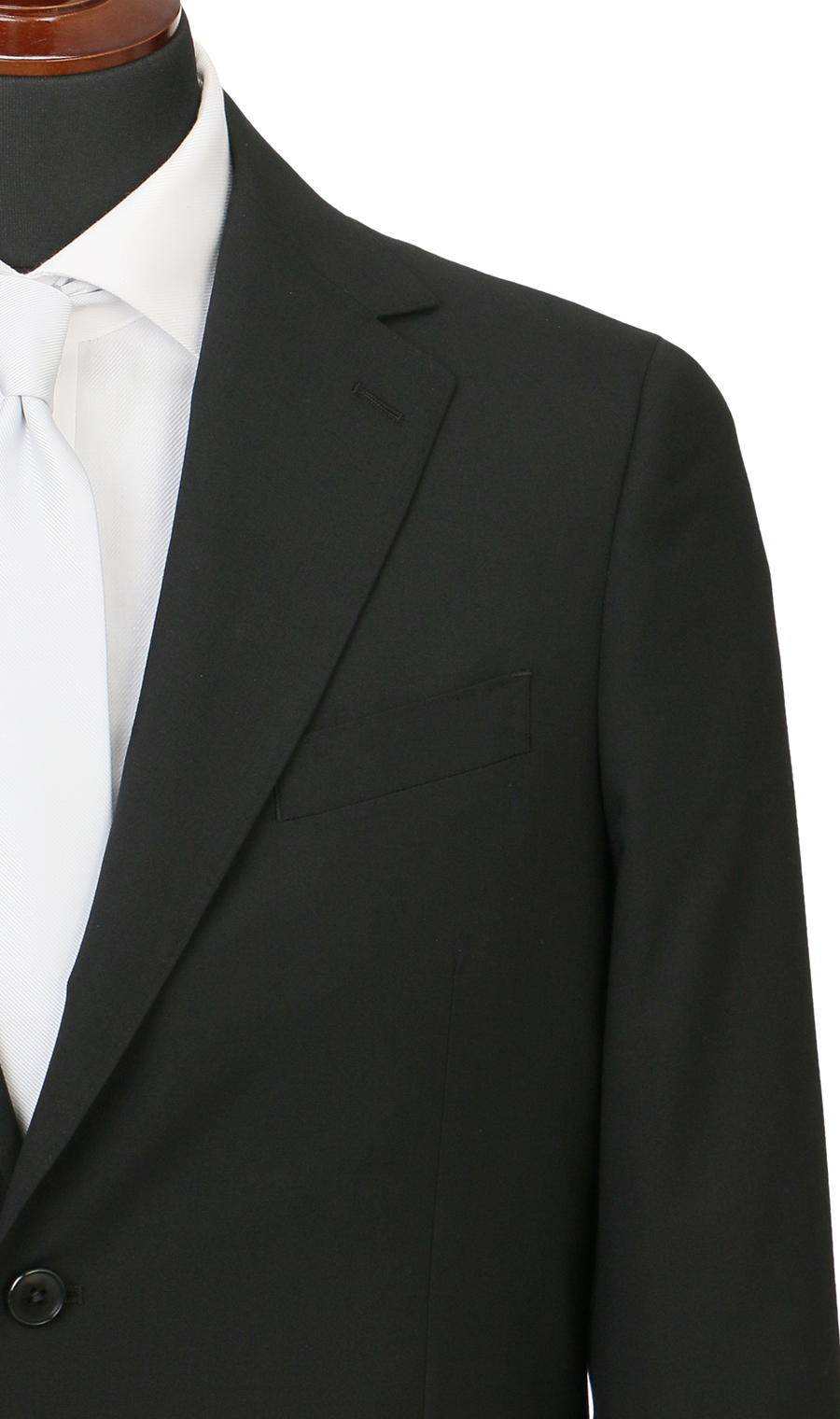 シングルスタンダードサマーフォーマル【E体】【清涼】【Plastics Smart】 ブラック 体型:E体(大きいサイズ),号数（身長）:5号(170cm)