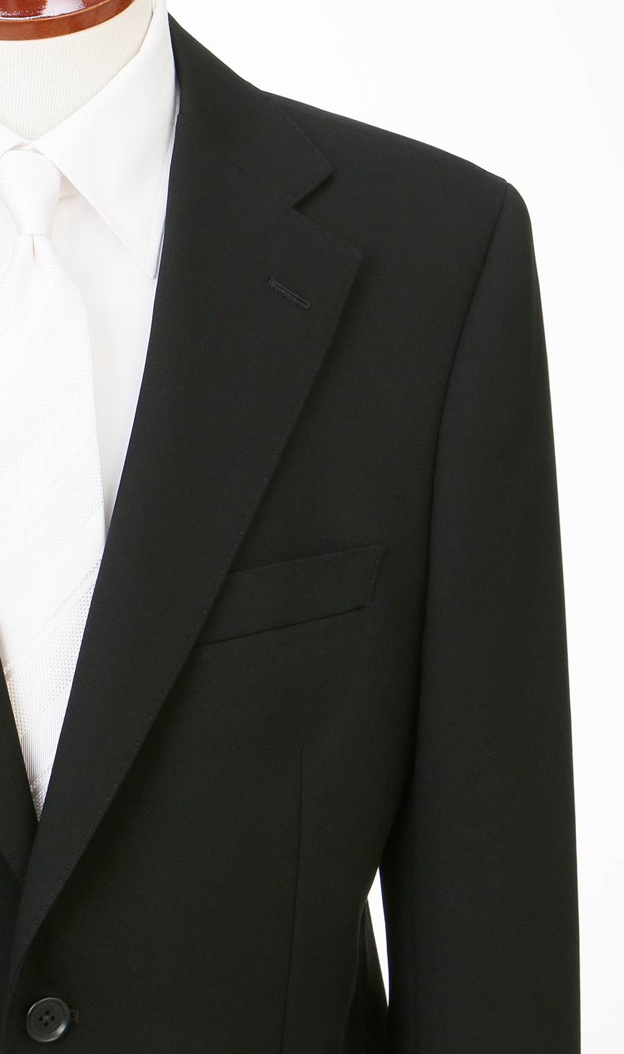 シングルスタンダードサマーフォーマル【A/AB/BE体】【清涼】 ブラック 体型:A体(標準型),号数（身長）:4号(165cm)