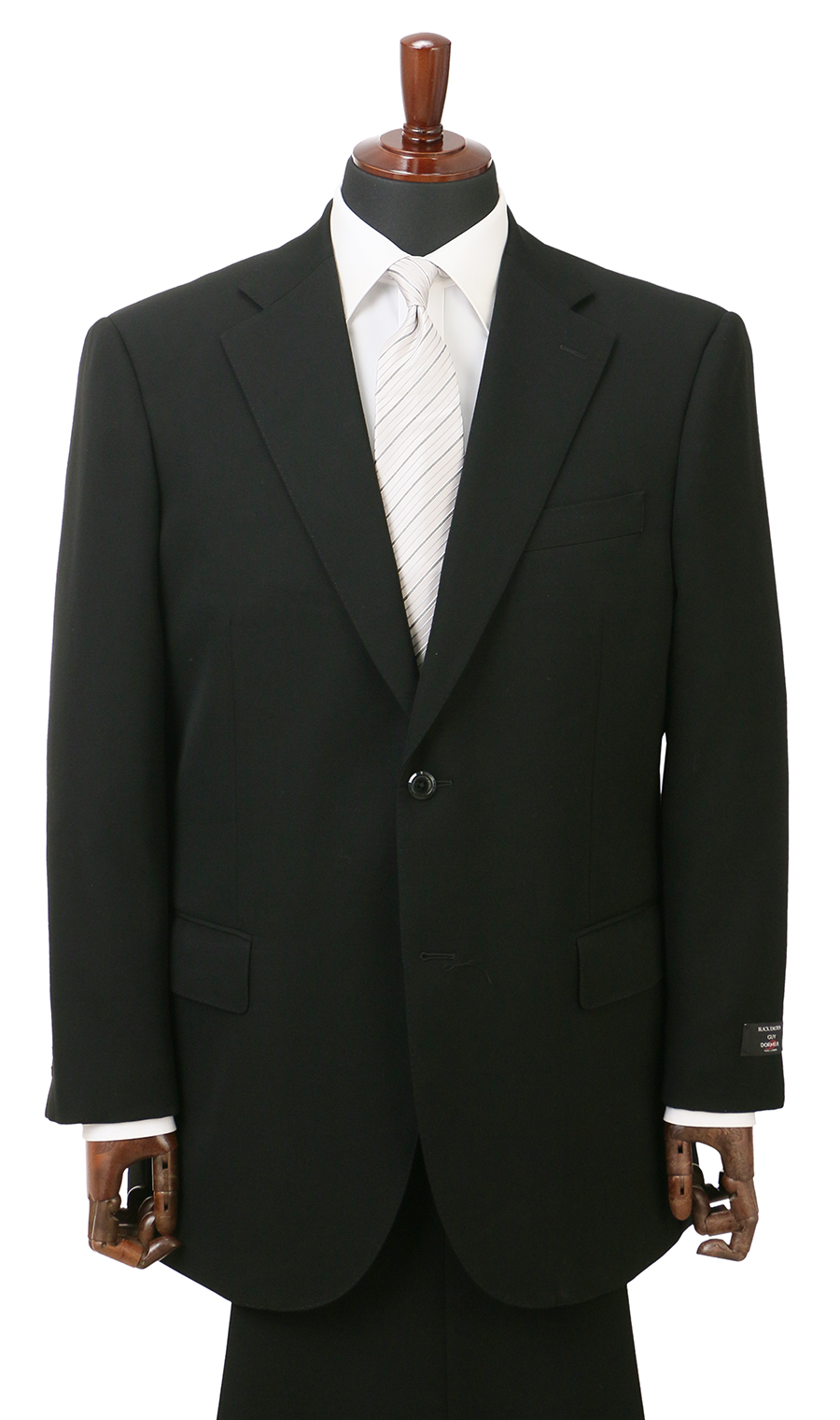 シングルスタンダードフォーマル【A/AB/BE体】【DORMEUIL】 ブラック 体型:A体(標準型),号数（身長）:3号(160cm)