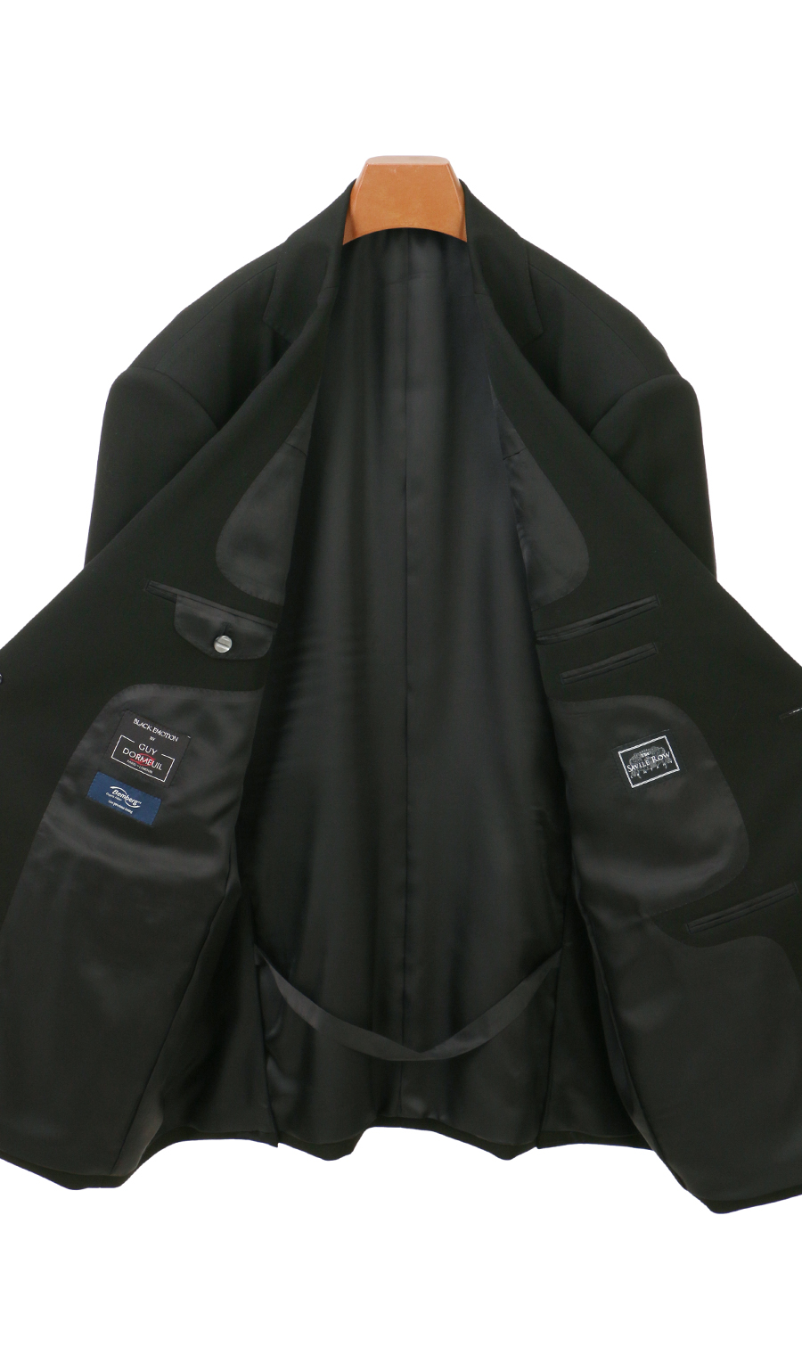 シングルスタンダードフォーマル【A/AB/BE体】【DORMEUIL】 ブラック 体型:A体(標準型),号数（身長）:3号(160cm)