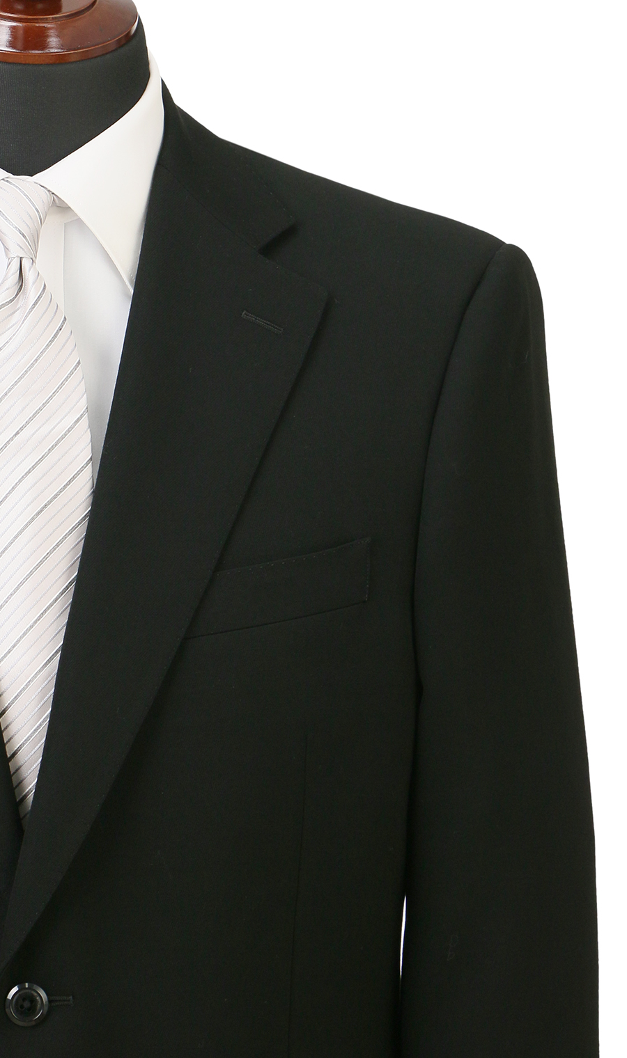 シングルスタンダードフォーマル【A/AB/BE体】【DORMEUIL】 ブラック 体型:A体(標準型),号数（身長）:3号(160cm)