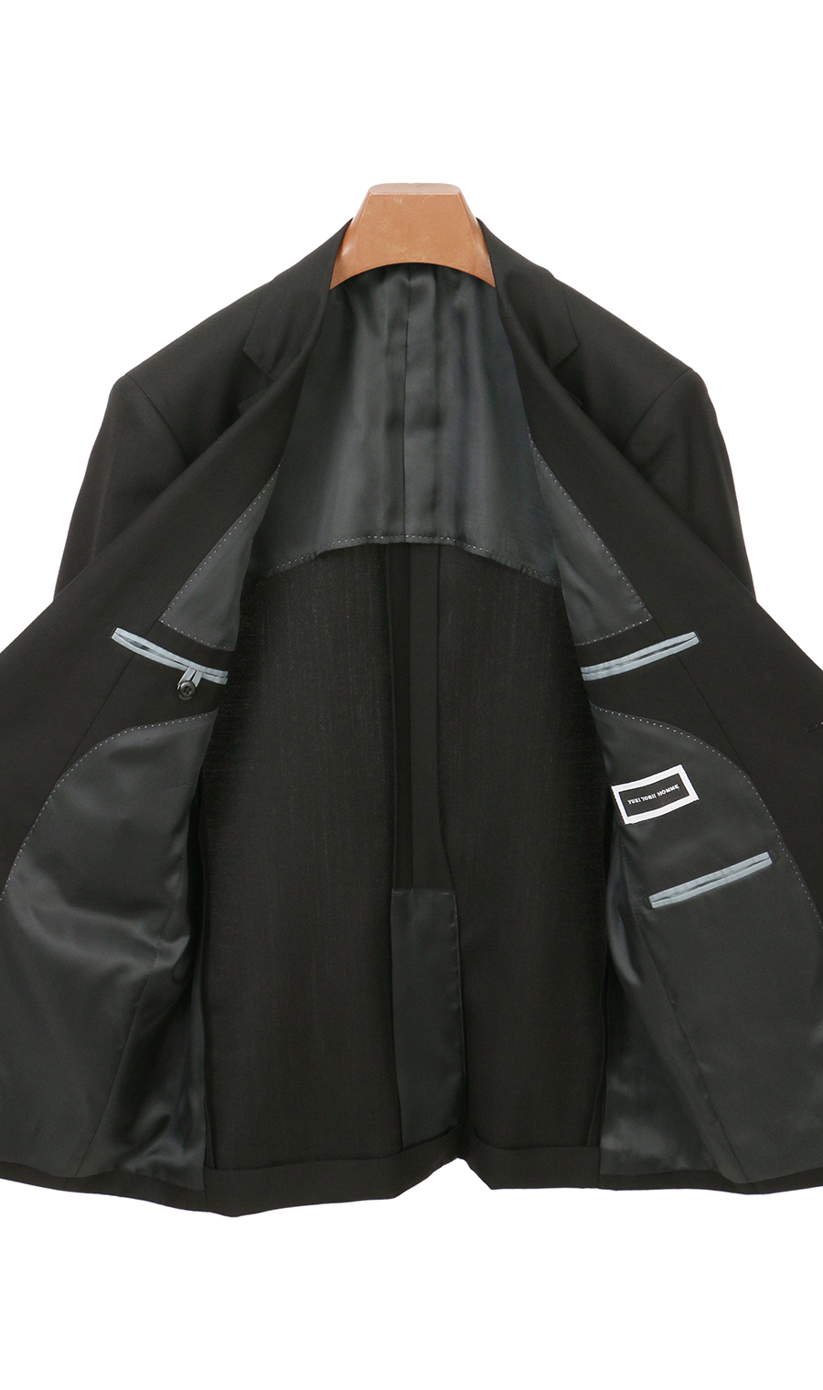 シングルスタンダードフォーマル【A/AB/BE体】【Plastics Smart】 ブラック 体型:A体(標準型),号数（身長）:7号(180cm)