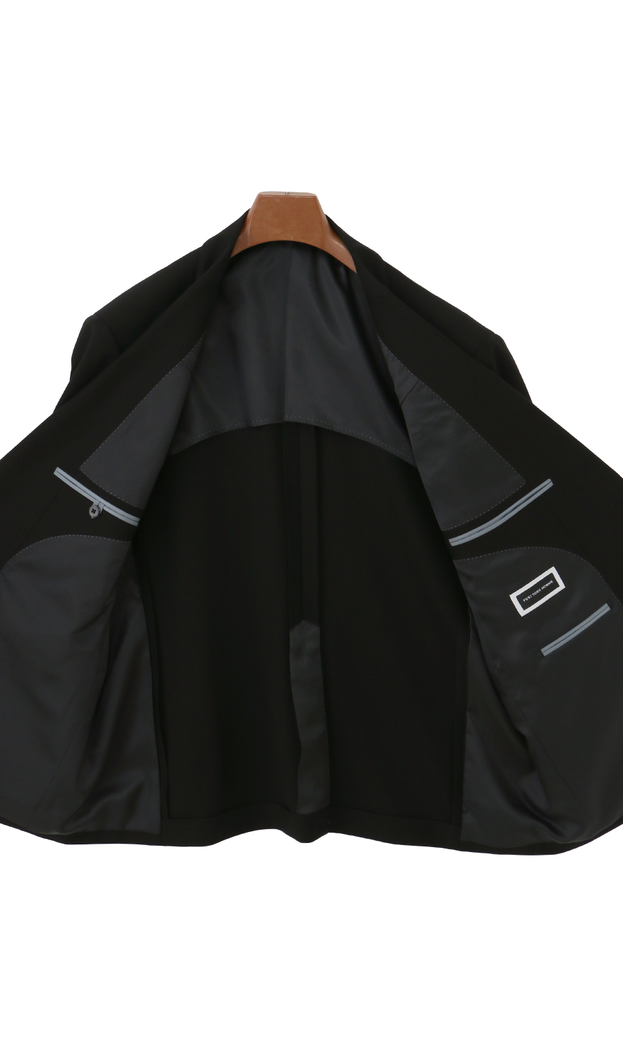 シングルスタンダードフォーマル【E/K体】【キング&トール】【Plastics Smart】 ブラック 体型:E体(大きいサイズ),号数（身長）:5号(170cm)