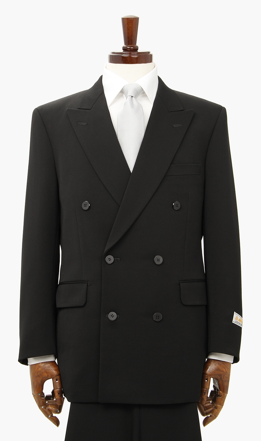 ダブルスタンダードフォーマル【スモール】【御幸毛織】 ブラック 体型:A体(標準型),号数（身長）:2号(155cm)