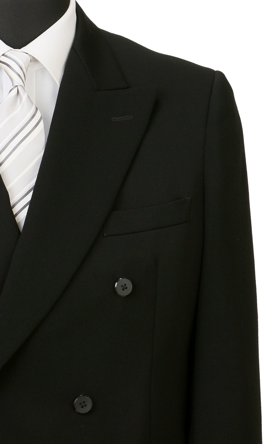 ダブルスタンダードフォーマル【E体】【御幸毛織】 ブラック 体型:E体(大きいサイズ),号数（身長）:5号(170cm)