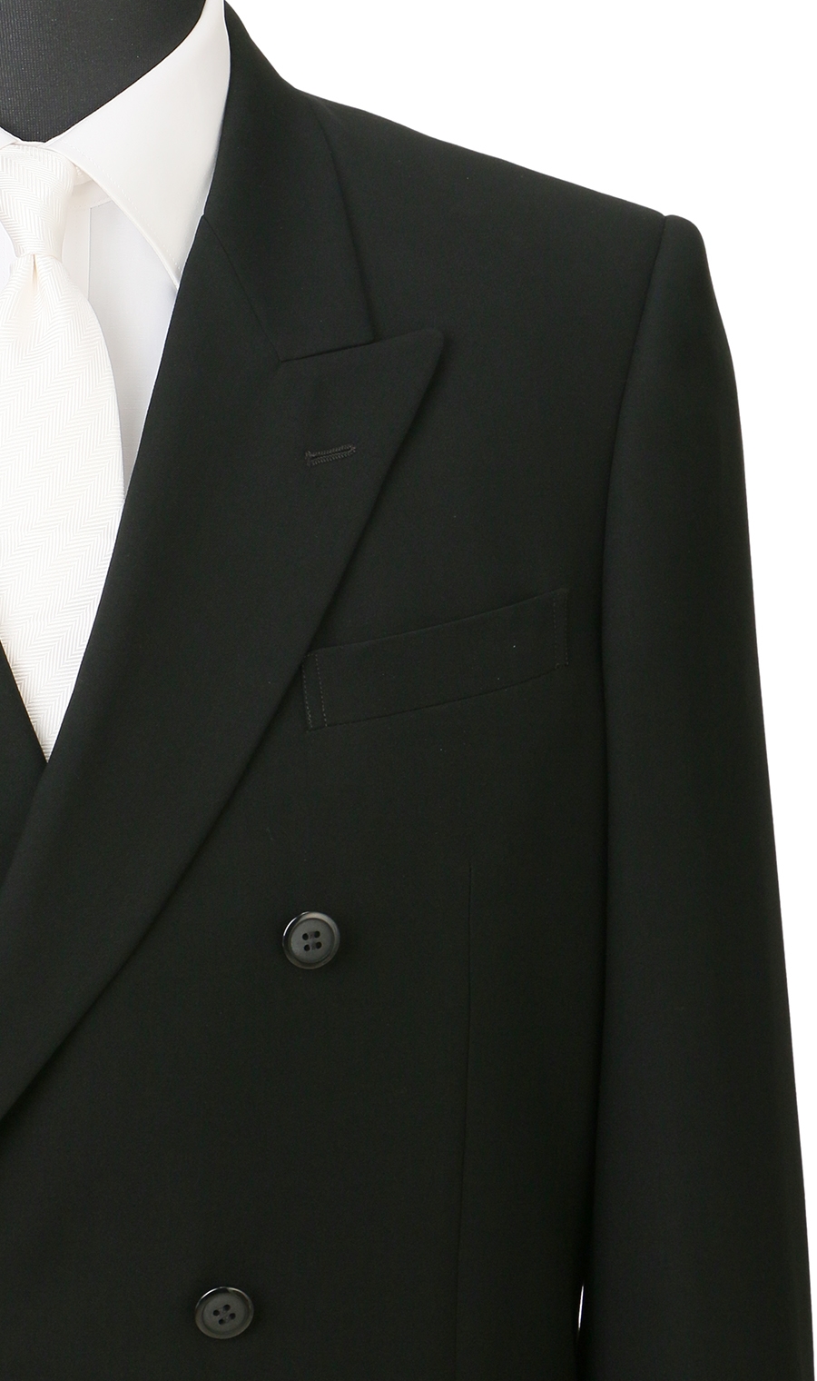 ダブルスタンダードフォーマル【E体】【清涼】【キング】 ブラック 体型:E体(大きいサイズ),号数（身長）:5号(170cm)