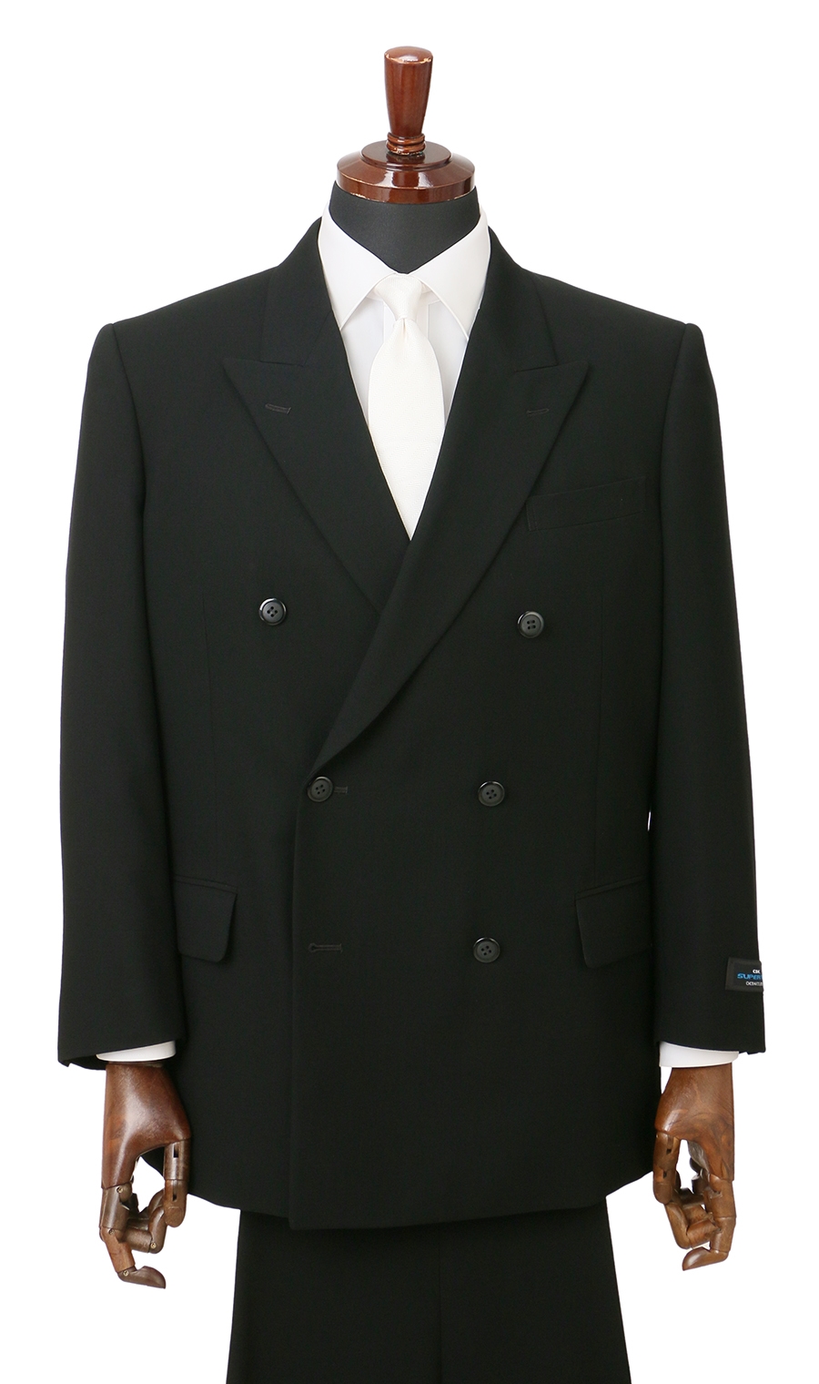 ダブルスタンダードフォーマル【K体】【清涼】【キング】 ブラック 体型:K体(大きいサイズ),号数（身長）:8号(185cm)