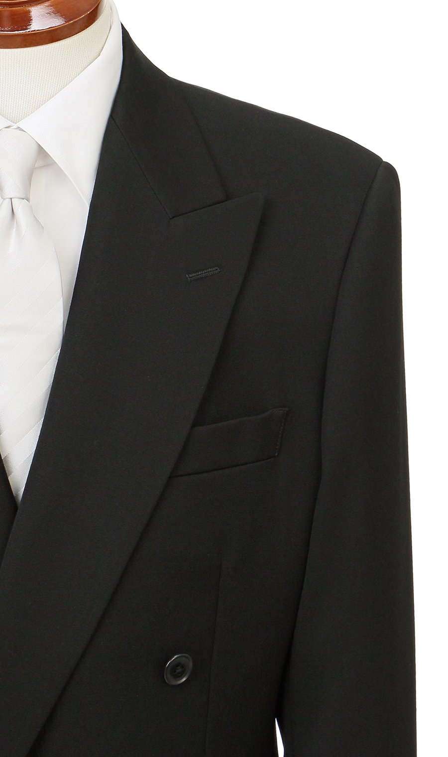 ダブルスタンダードフォーマル【A/AB/BE体】【濃染深色加工】 ブラック 体型:A体(標準型),号数（身長）:3号(160cm)