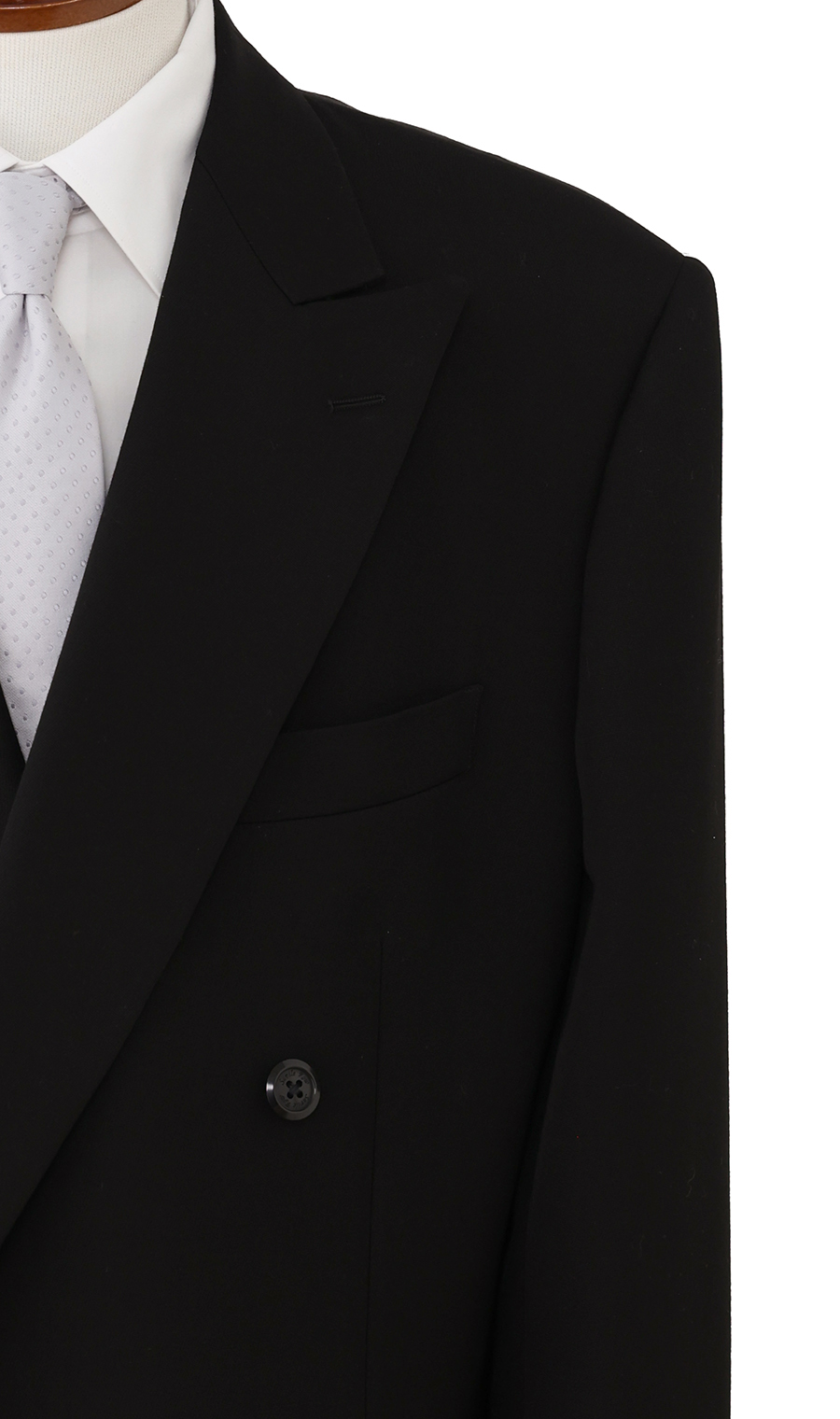 ダブルスタンダードフォーマル【A/AB/BE体】 ブラック 体型:AB体(がっちり型),号数（身長）:8号(185cm)