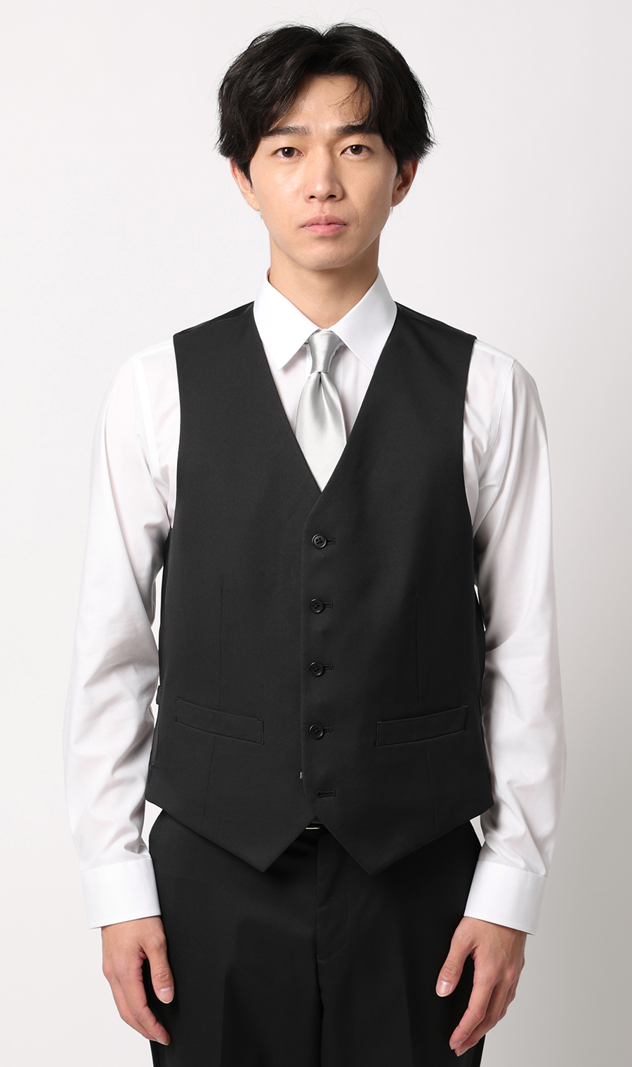 リバーシブルベスト【シングル】【Plastics Smart】 ブラック SS