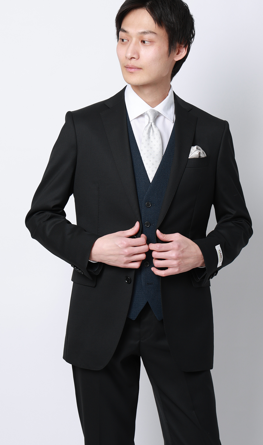 セレモニーベスト【シングル】 ネイビー SS