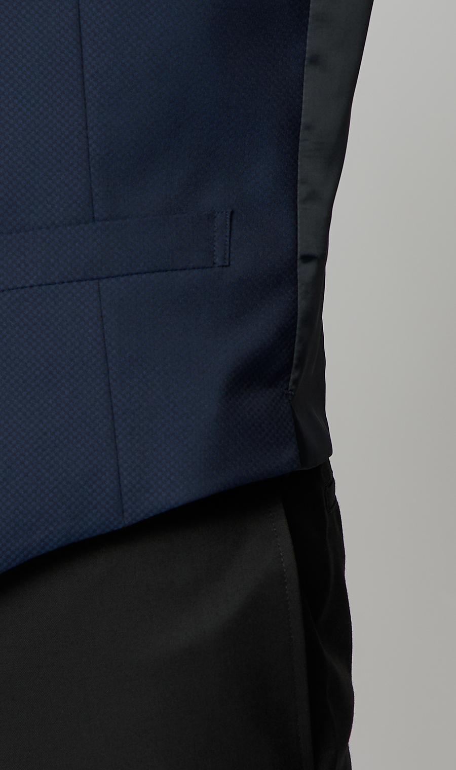 スタイリッシュベスト【シングル】 ネイビー Wide 3L