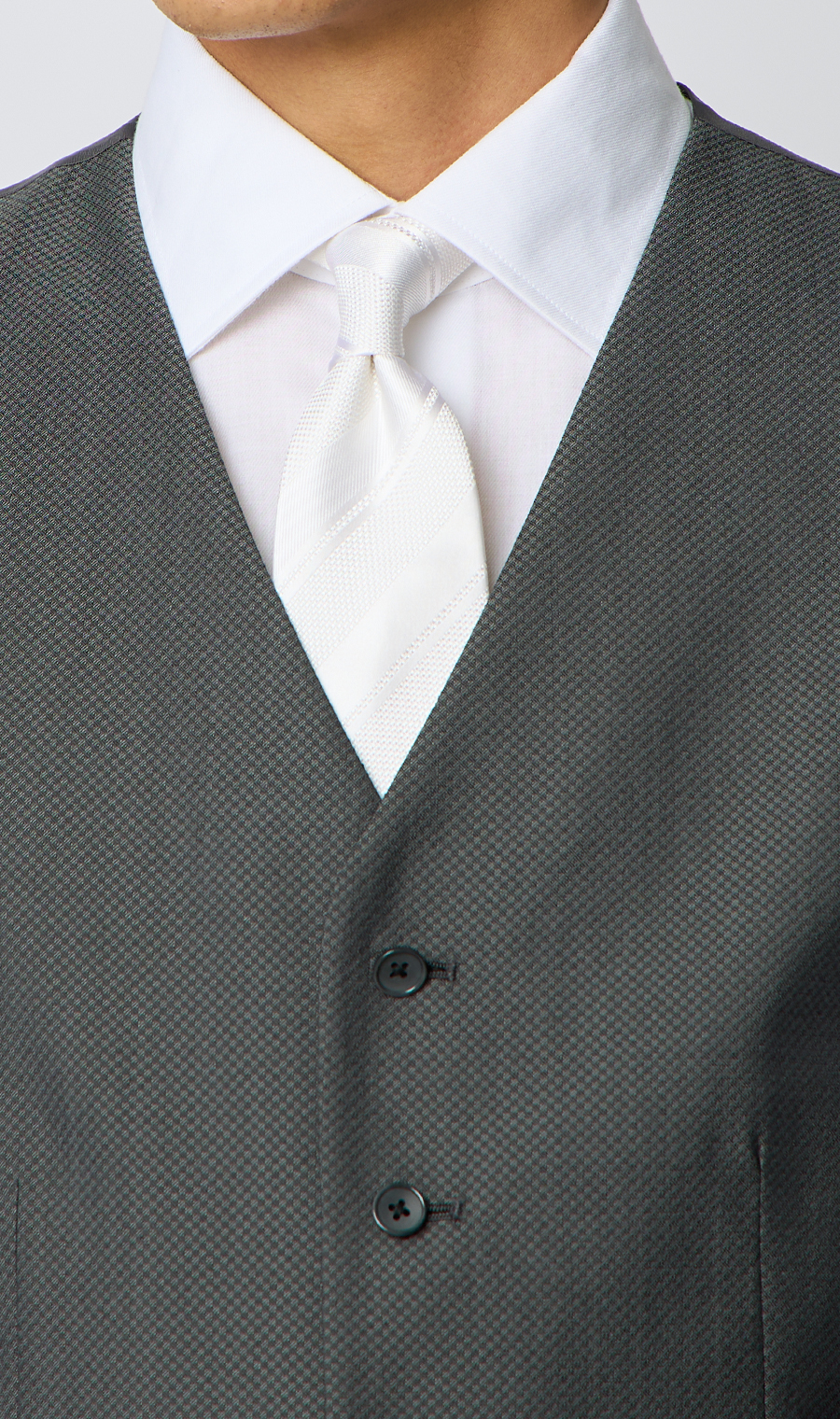 スタイリッシュベスト【シングル】 グレー Wide 3L