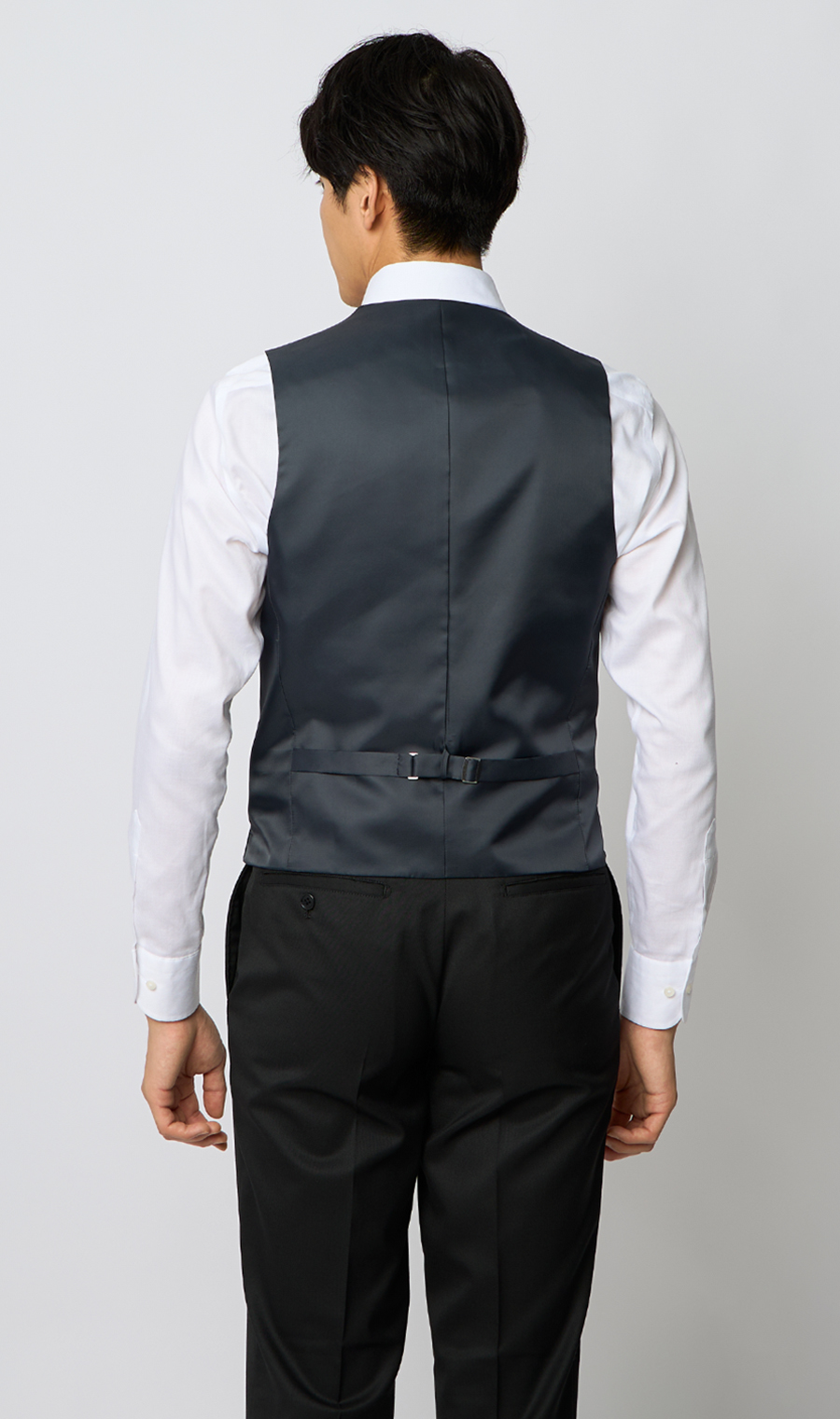 スタイリッシュベスト【シングル】 ネイビー Wide M