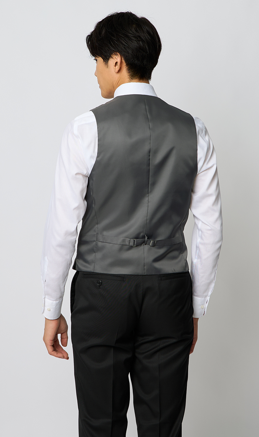 スタイリッシュベスト【シングル】 グレー Wide LL