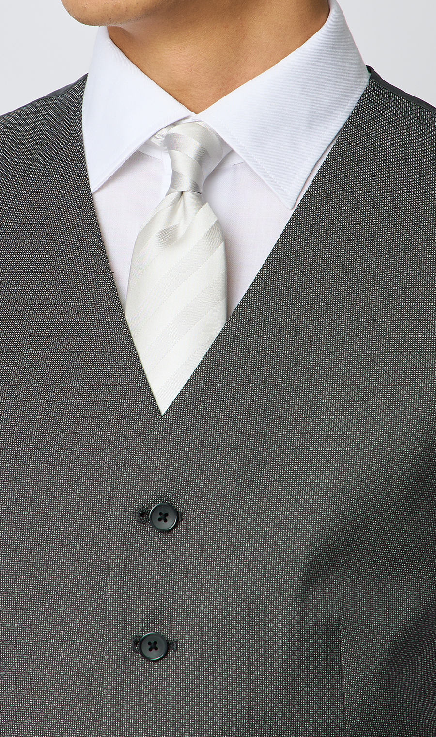 スタイリッシュベスト【シングル】 グレー Wide LL