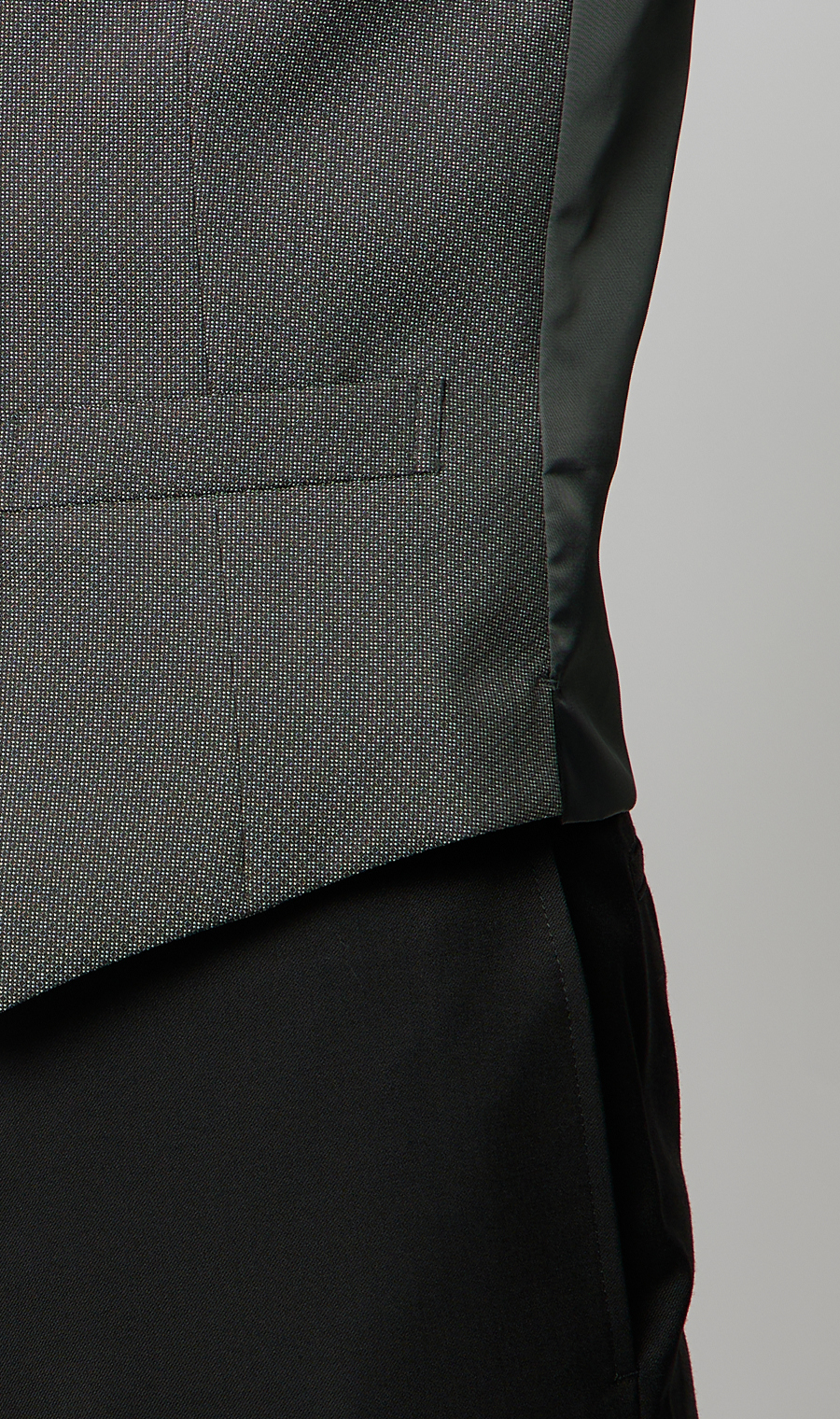 スタイリッシュベスト【シングル】 グレー Wide LL